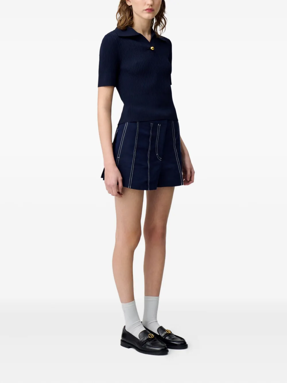 Claudie Pierlot Fijngebreide top Blauw
