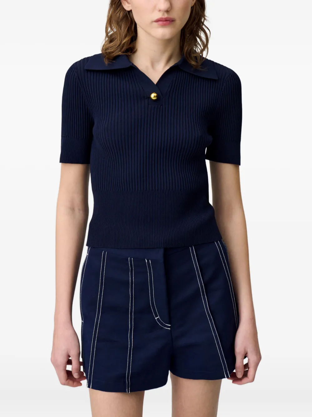 Claudie Pierlot Fijngebreide top Blauw