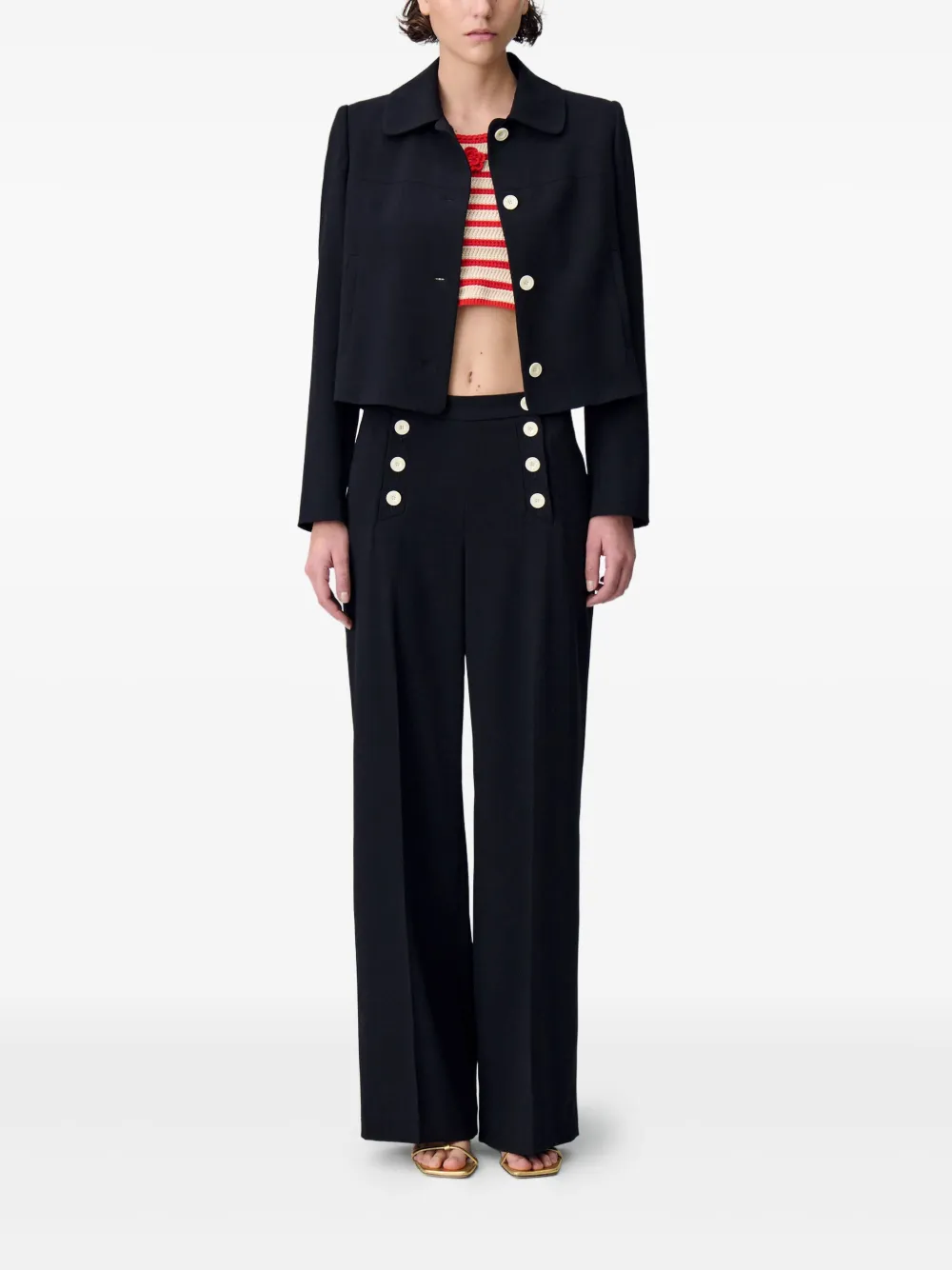 Claudie Pierlot contrasting-buttons jacket | Cropped Jackets | Image 2