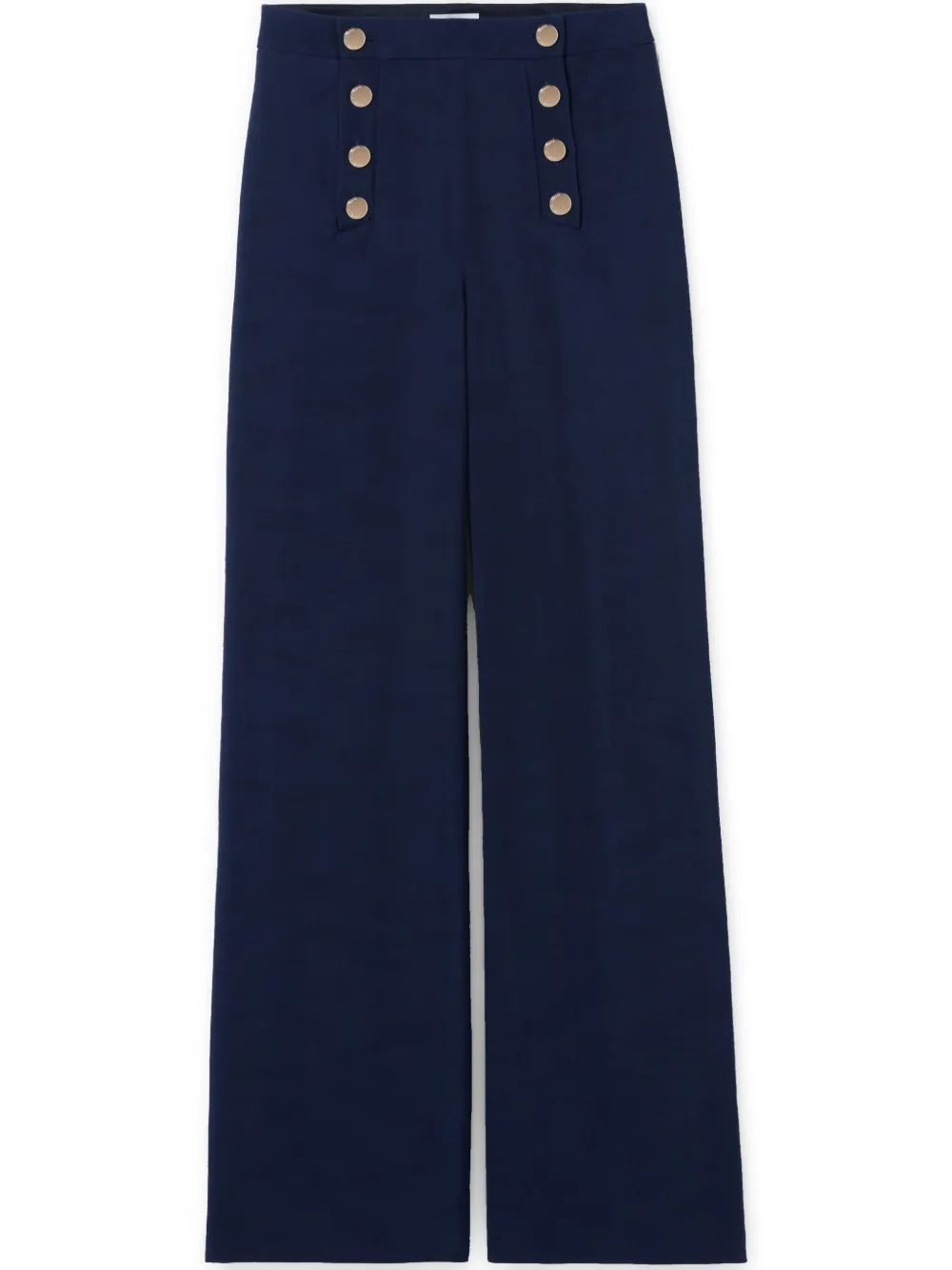 button-detailed trousers