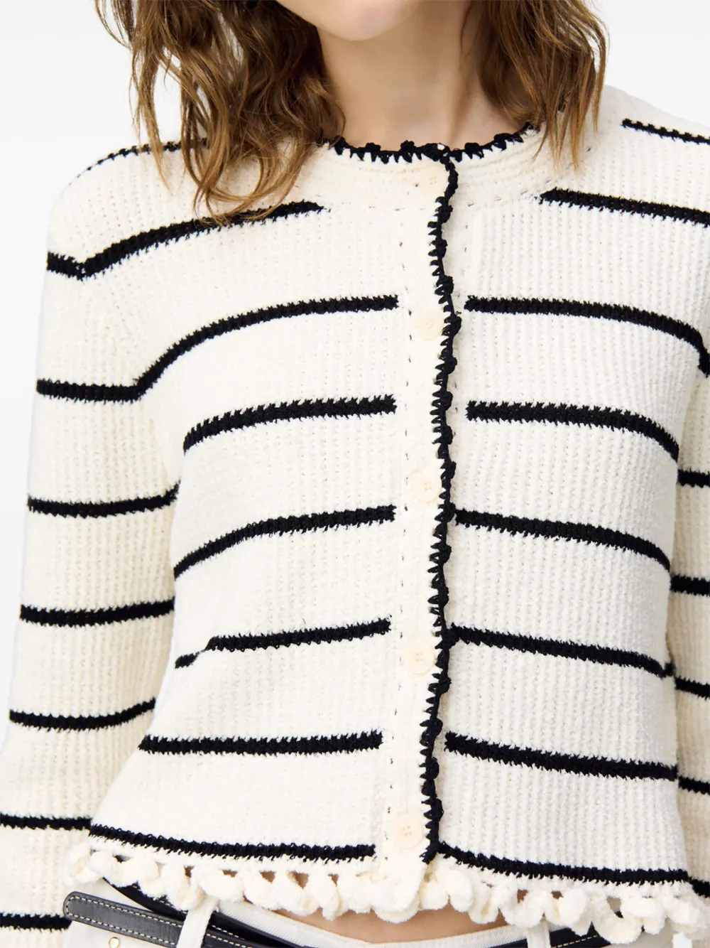 CLAUDIE PIERLOT ストライプカーディガン CLAUDIE PIERLOT ストライプカーディガン