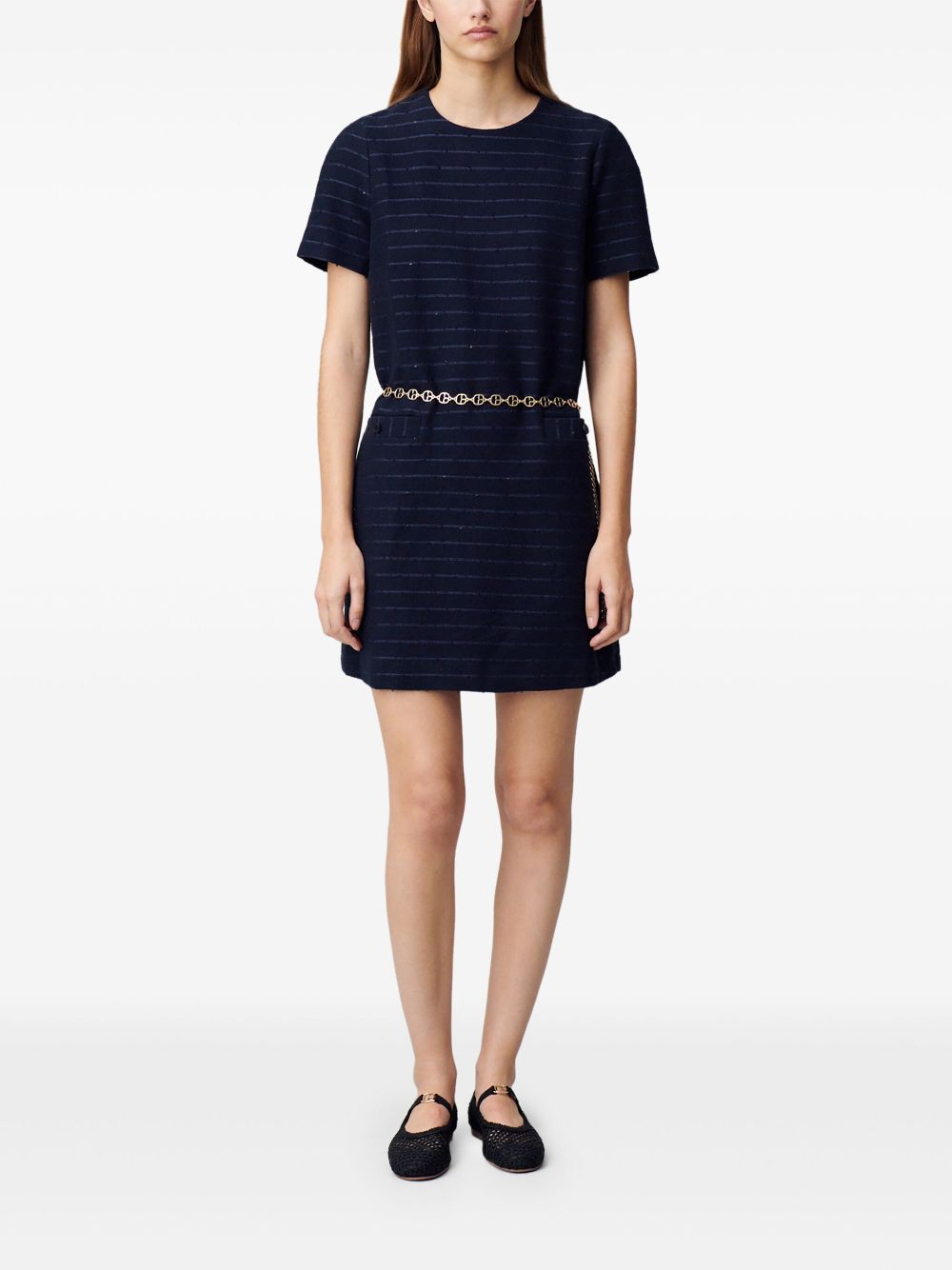 Claudie Pierlot striped mini dress - Blauw