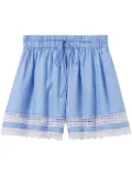 Claudie Pierlot striped lace shorts - Blue