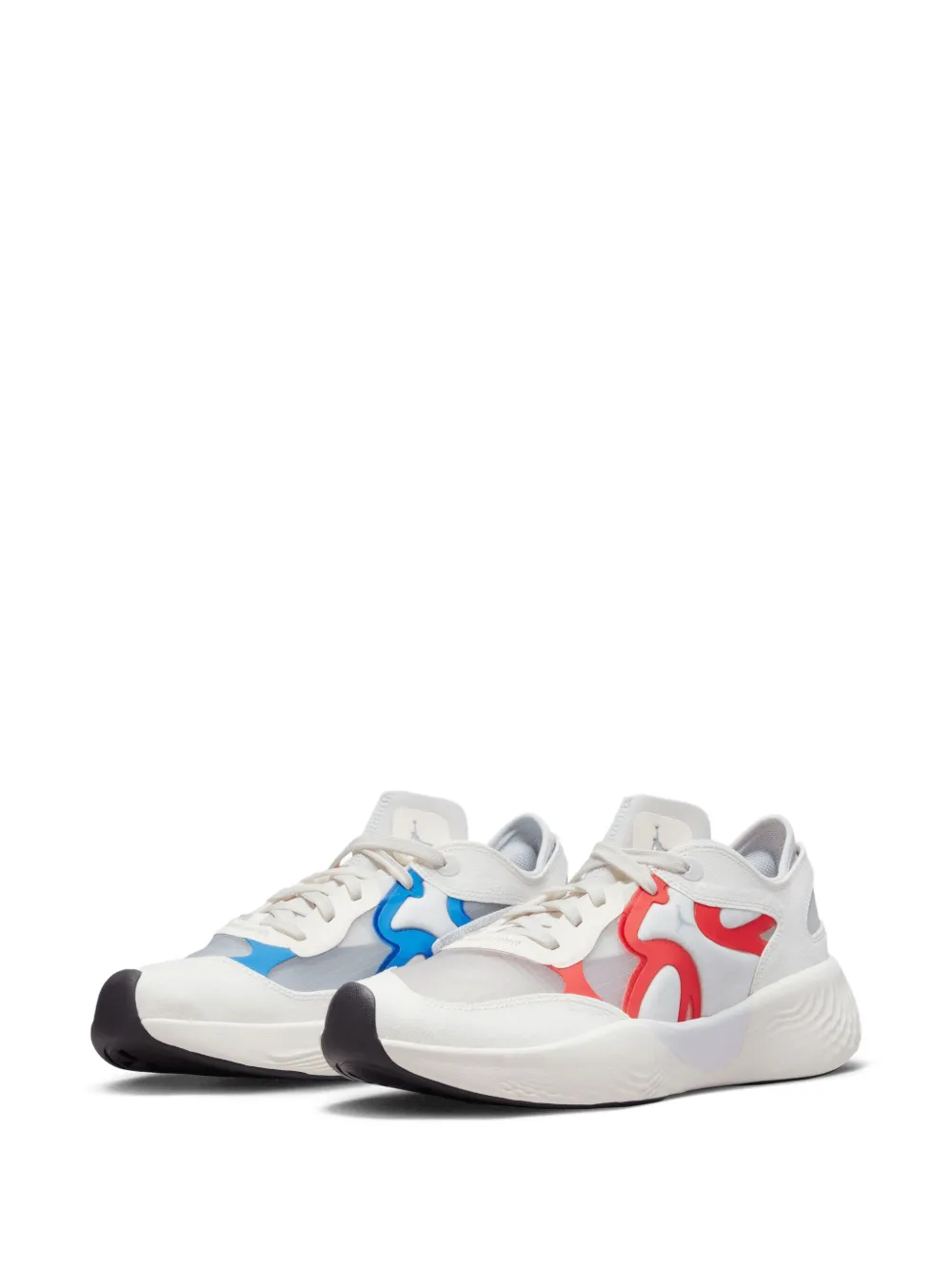 Jordan Delta 3 Low "Sail Photon Dust Chile Red Wolf Grey" sneakers Wit