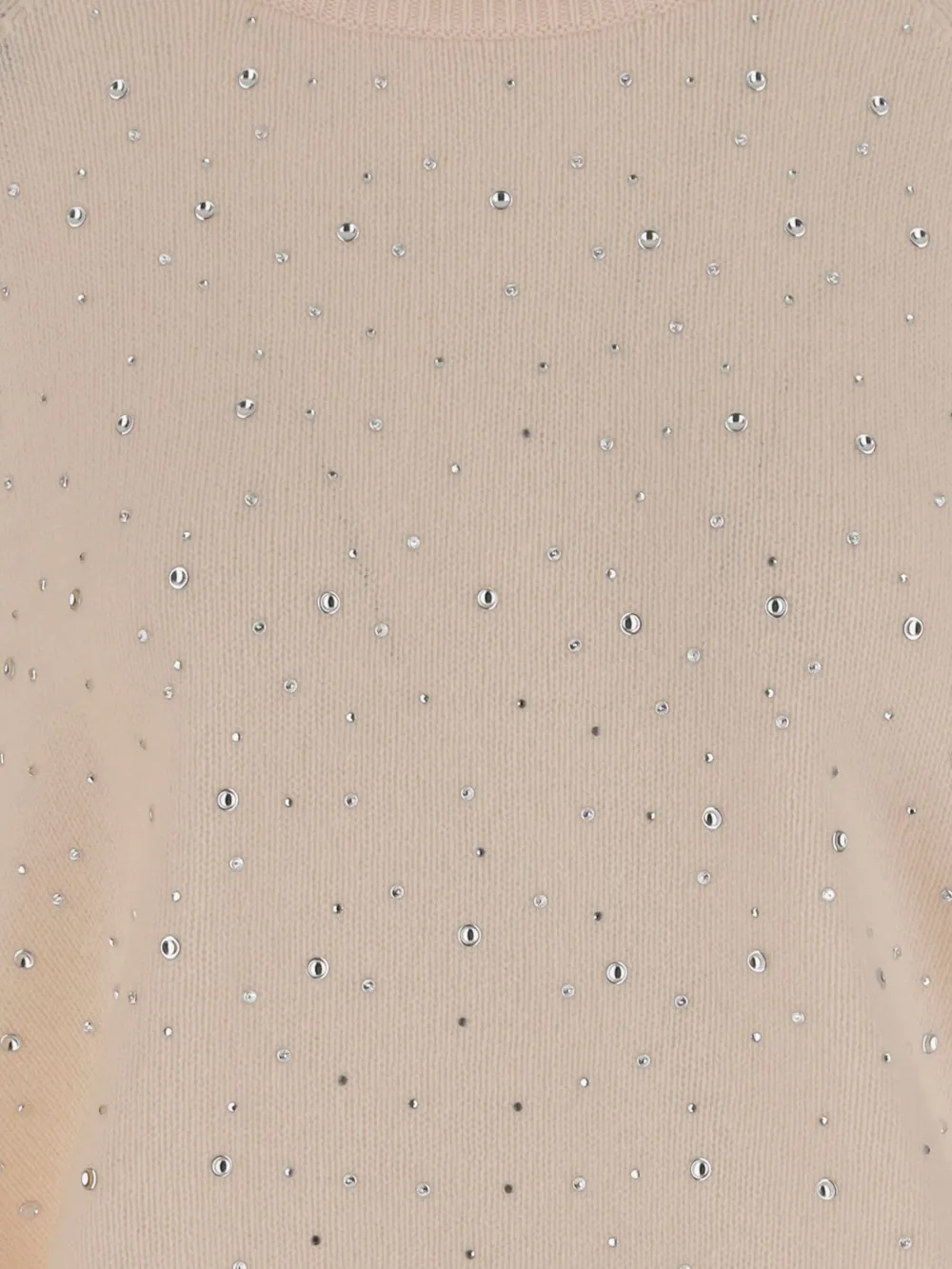 Allude Trui verfraaid met stras Beige