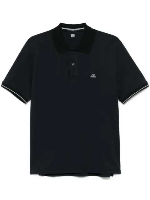 C.P. Company logo-patch polo shirt