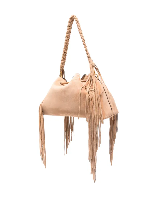 JIMMY CHOO Cinch M スエード ショルダーバッグ Cinch M | Tan Suede Bag | JIMMY CHOO