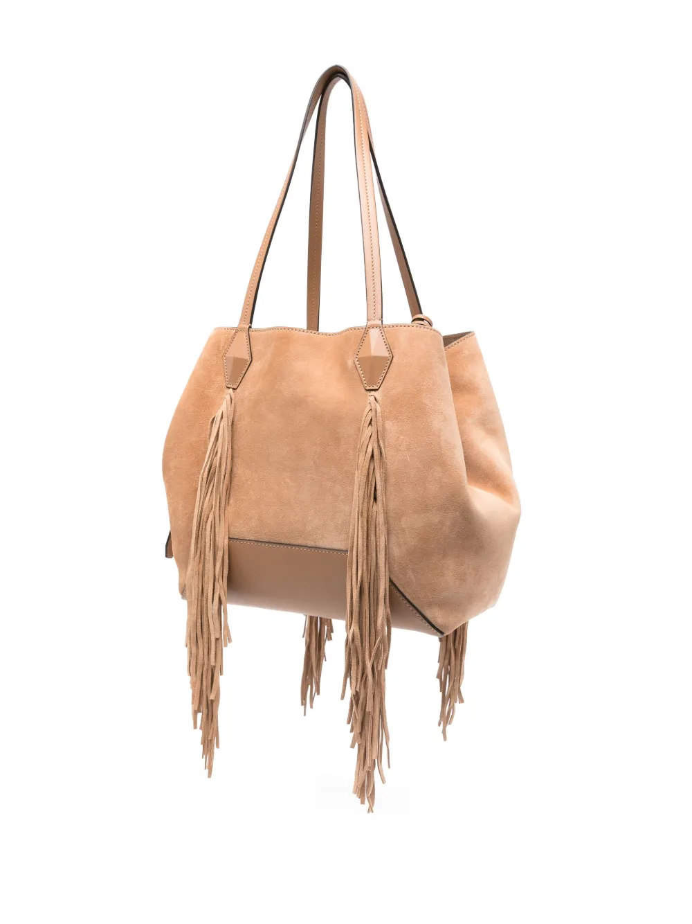 Jimmy Choo Diamond Medium Fringe Suede Tote Bag