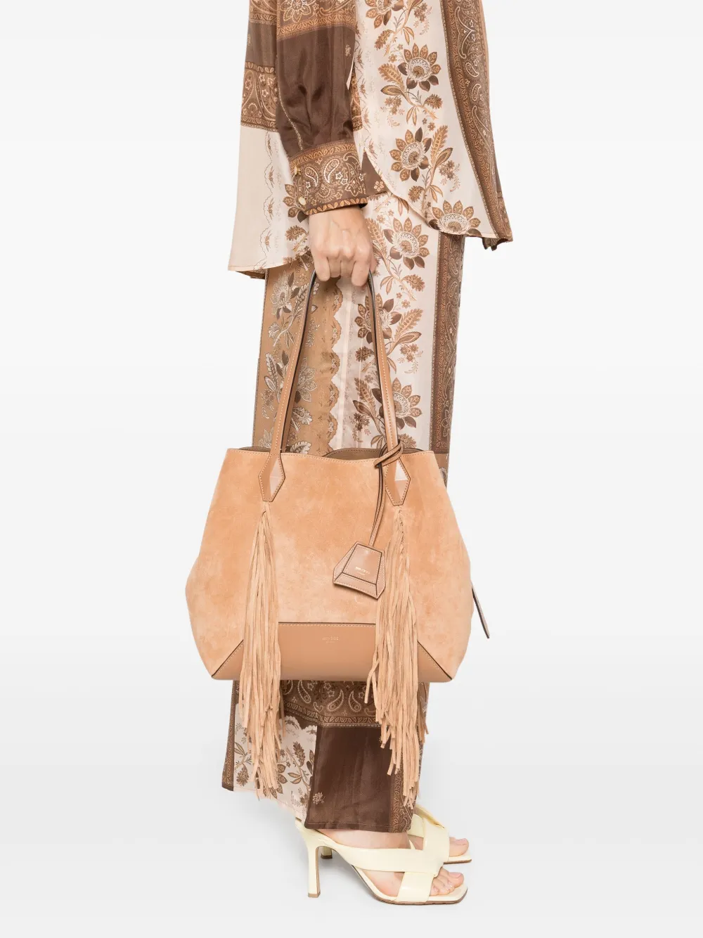 Jimmy Choo medium Diamond tote bag - Bruin