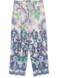 ETRO floral-print trousers - Blue