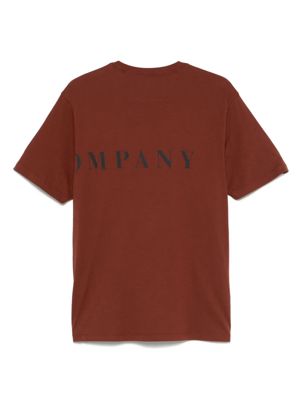 C.P. Company T-shirt met logoprint - Bruin