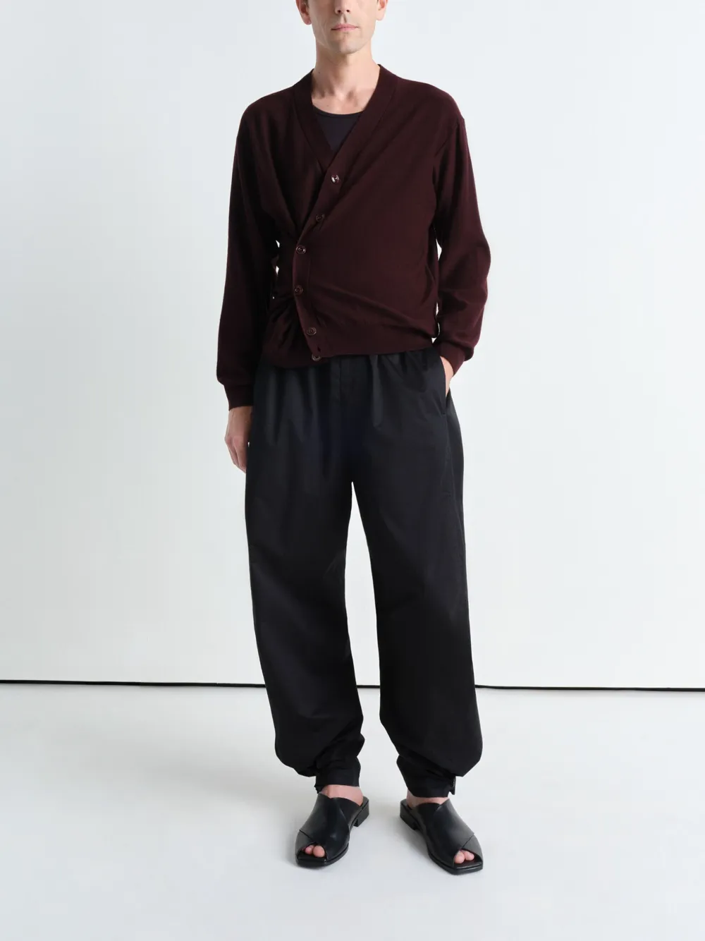 LEMAIRE twisted cardigan - Bruin