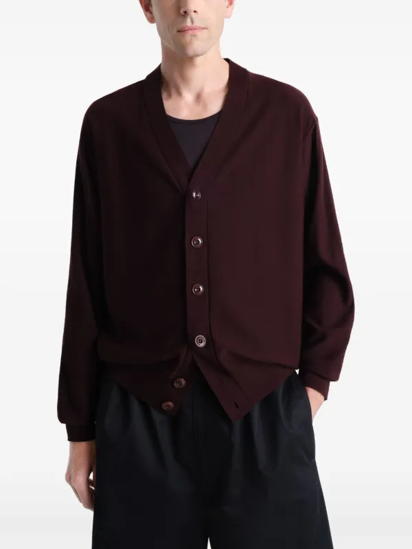 トップス lemaire twisted cardigan S Lemaire - Twisted Cardigan With Scarf in Dark Cacao – Stoy