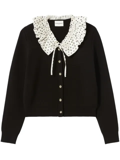 Claudie Pierlot contrast-collar cardigan
