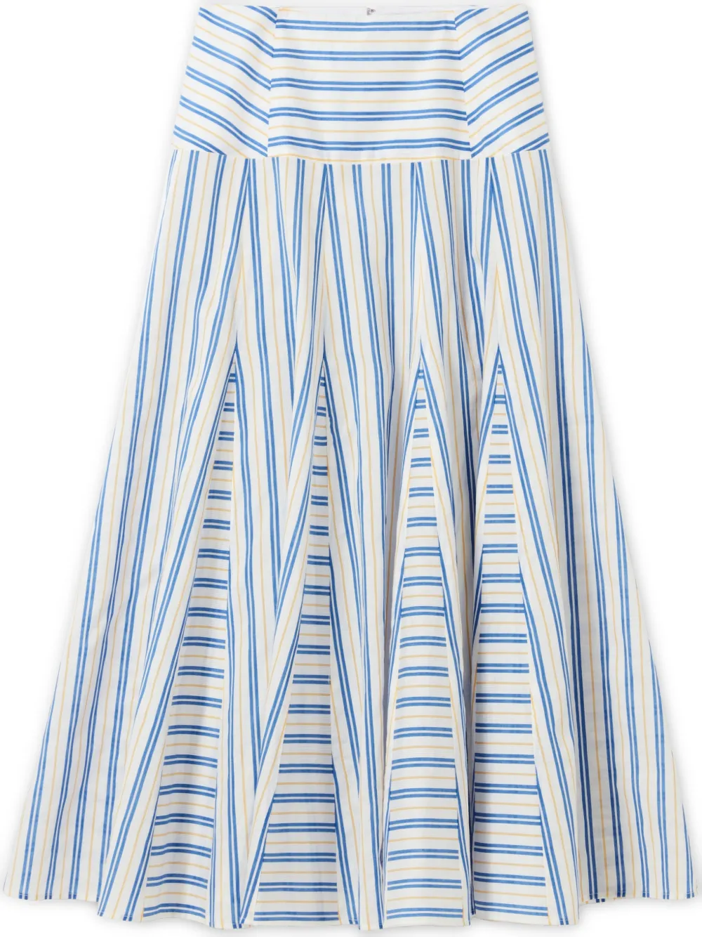 striped midi skirt