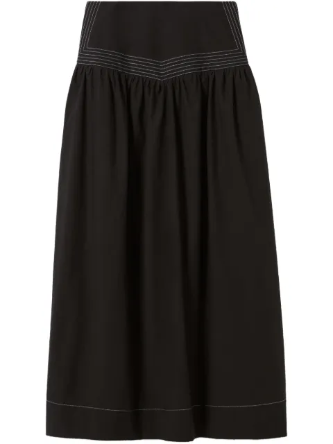 Claudie Pierlot stripe-detail maxi skirt