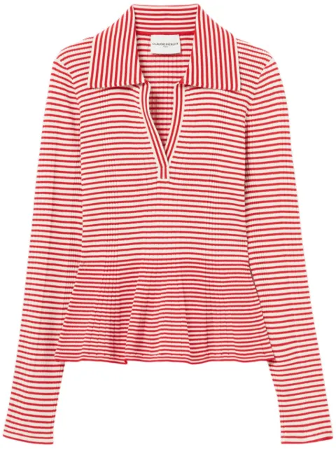 Claudie Pierlot striped fine-knit jumper