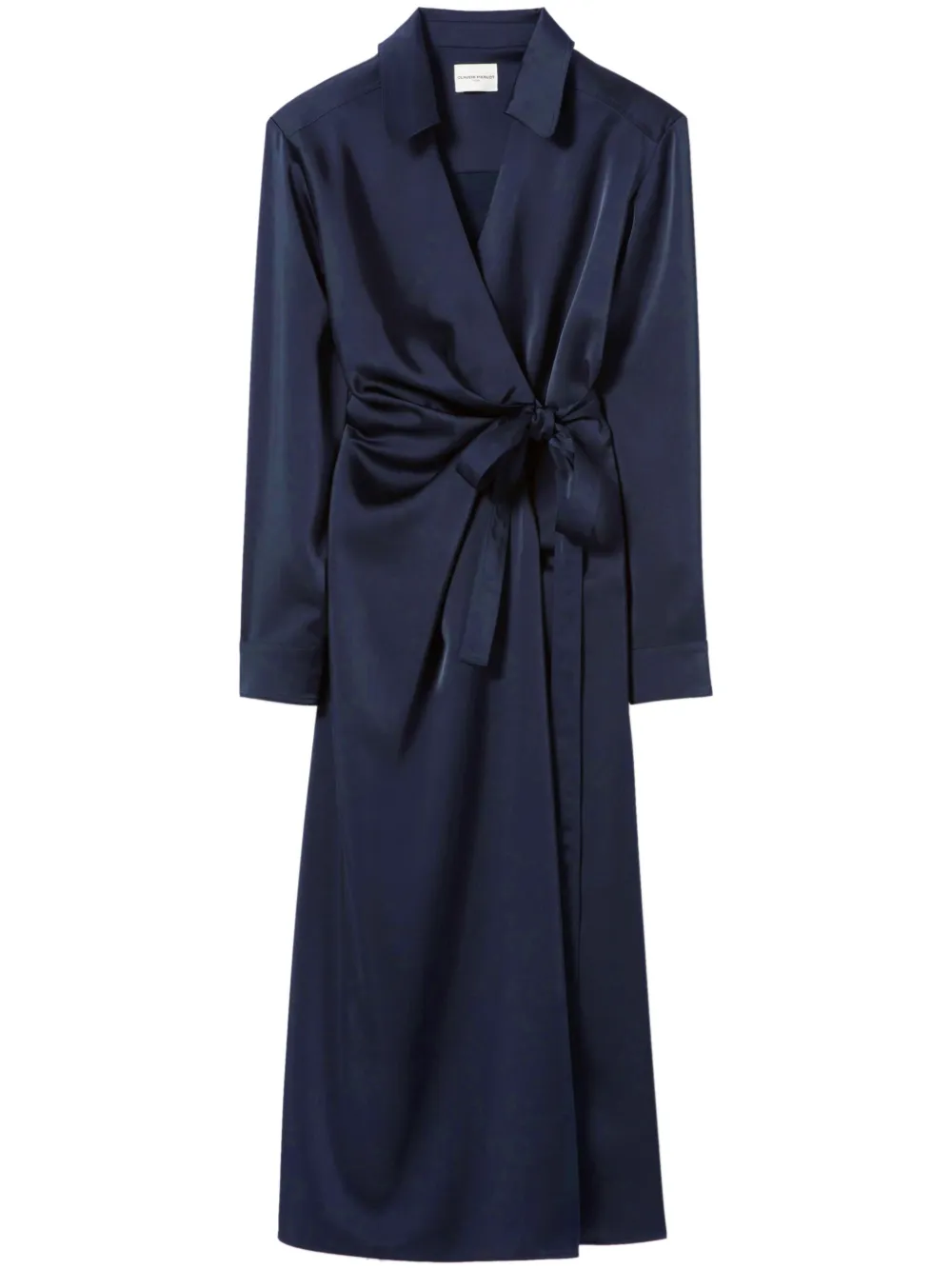 Claudie Pierlot Satijnen midi-jurk Blauw
