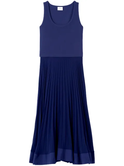Claudie Pierlot pleated-skirt maxi dress