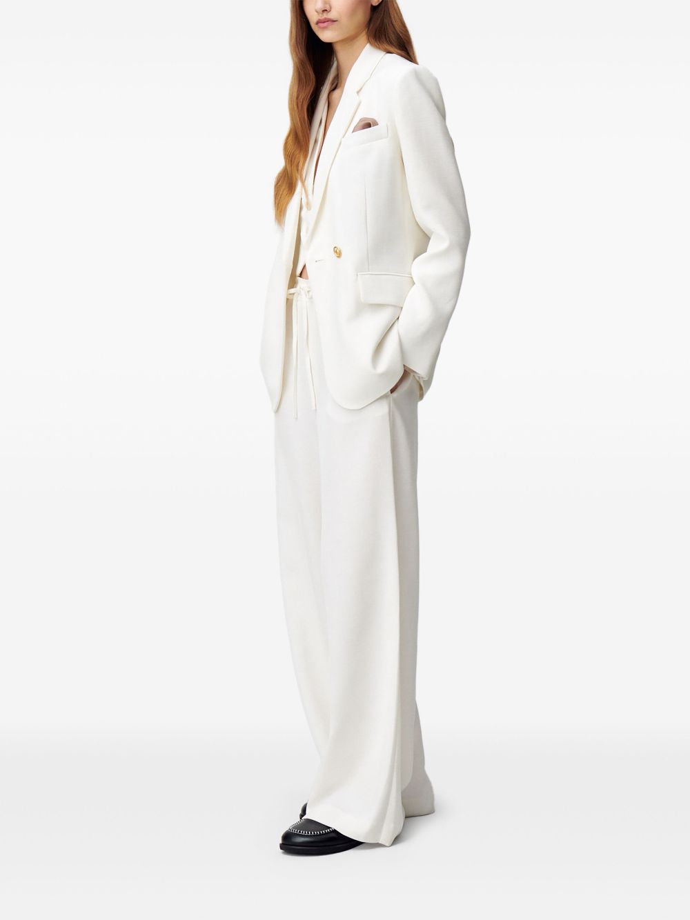 Claudie Pierlot single-breasted blazer - White