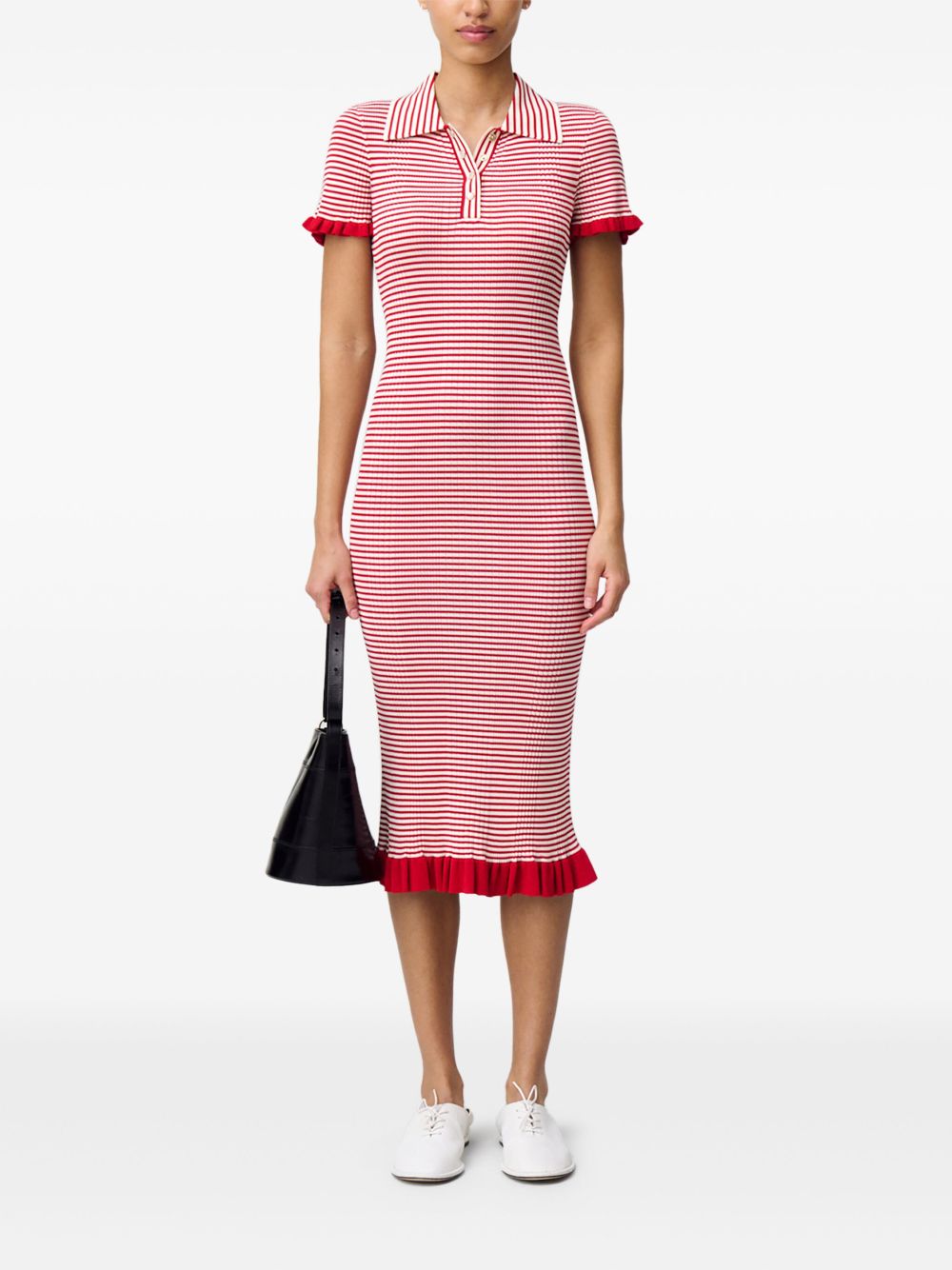 Claudie Pierlot striped dress - Red