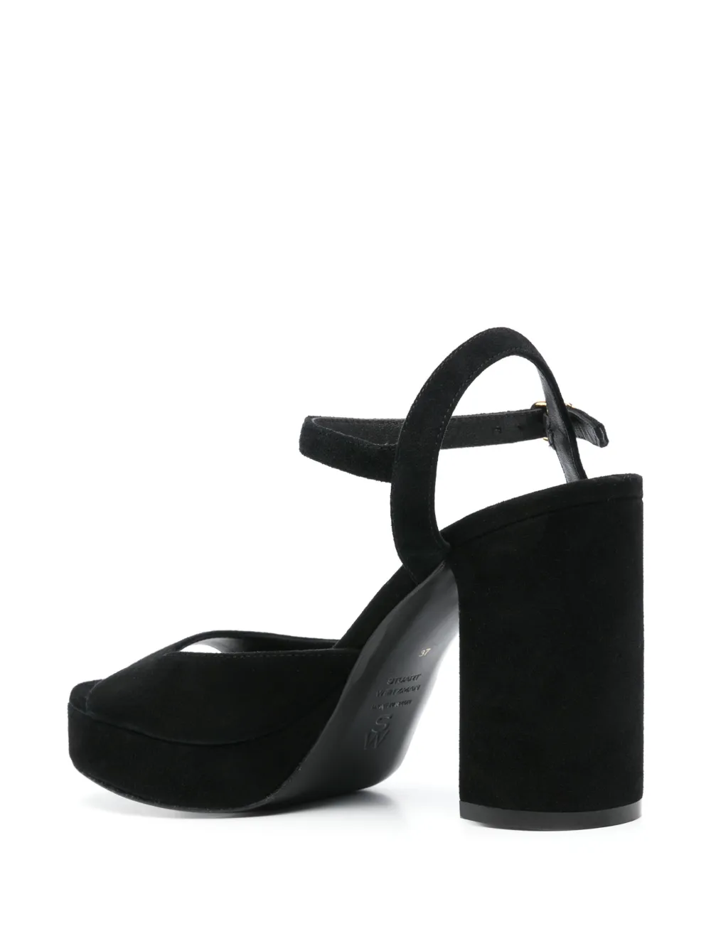 Stuart Weitzman 105mm Dayna II sandals Black