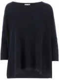 Allude boat-neck sweater - Black