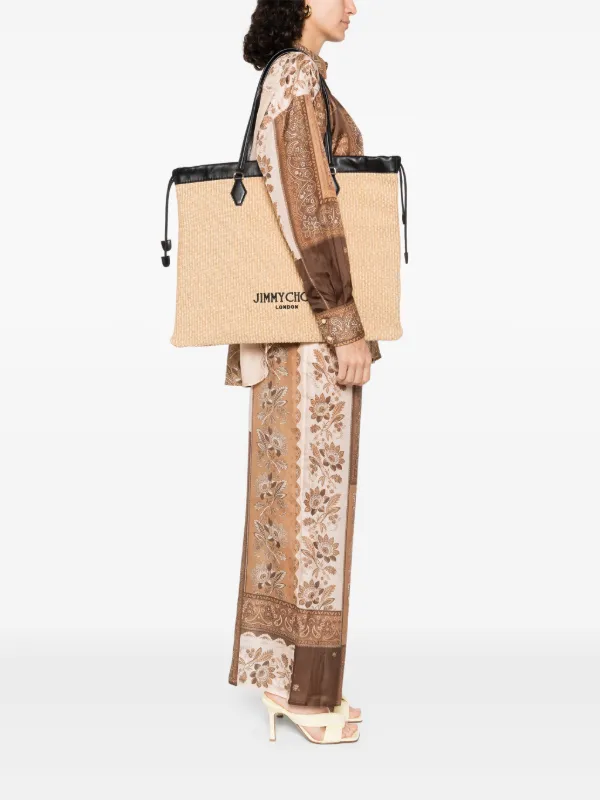 収納力抜群【JIMMY CHOO】ドローストリング トート L ドローストリング トート / M |ジミー チュウロゴ入り