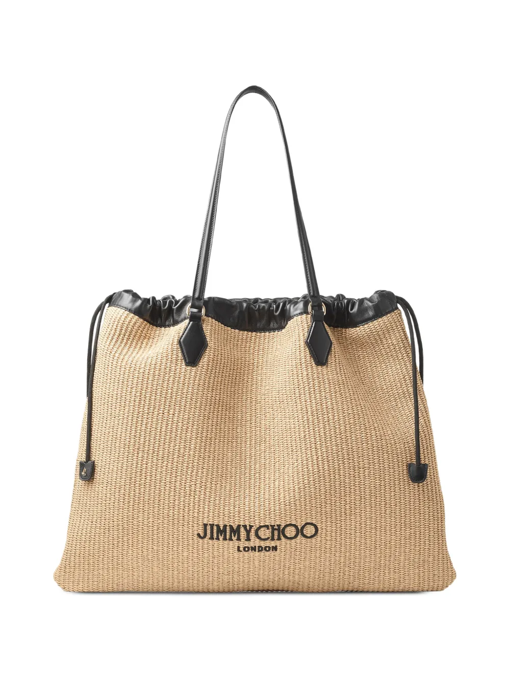 Jimmy Choo large drawstring tote bag - Neutrals