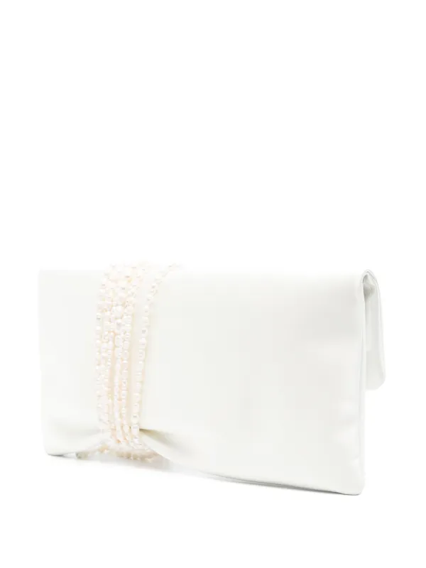 Jimmy Choo Zandra クラッチバッグ | ホワイト | FARFETCH JP