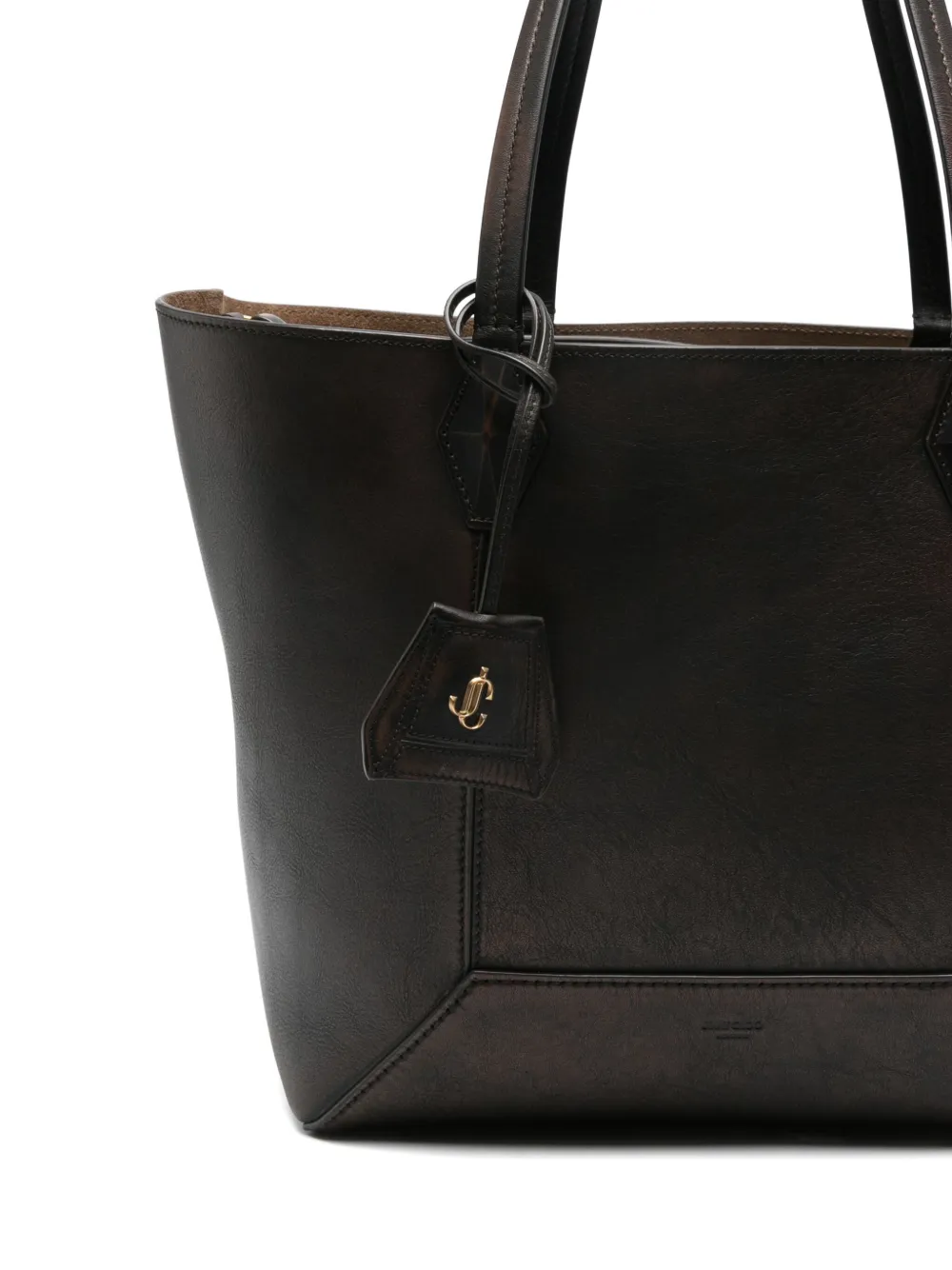 Jimmy Choo Medium Diamond Tote Bag In Brown