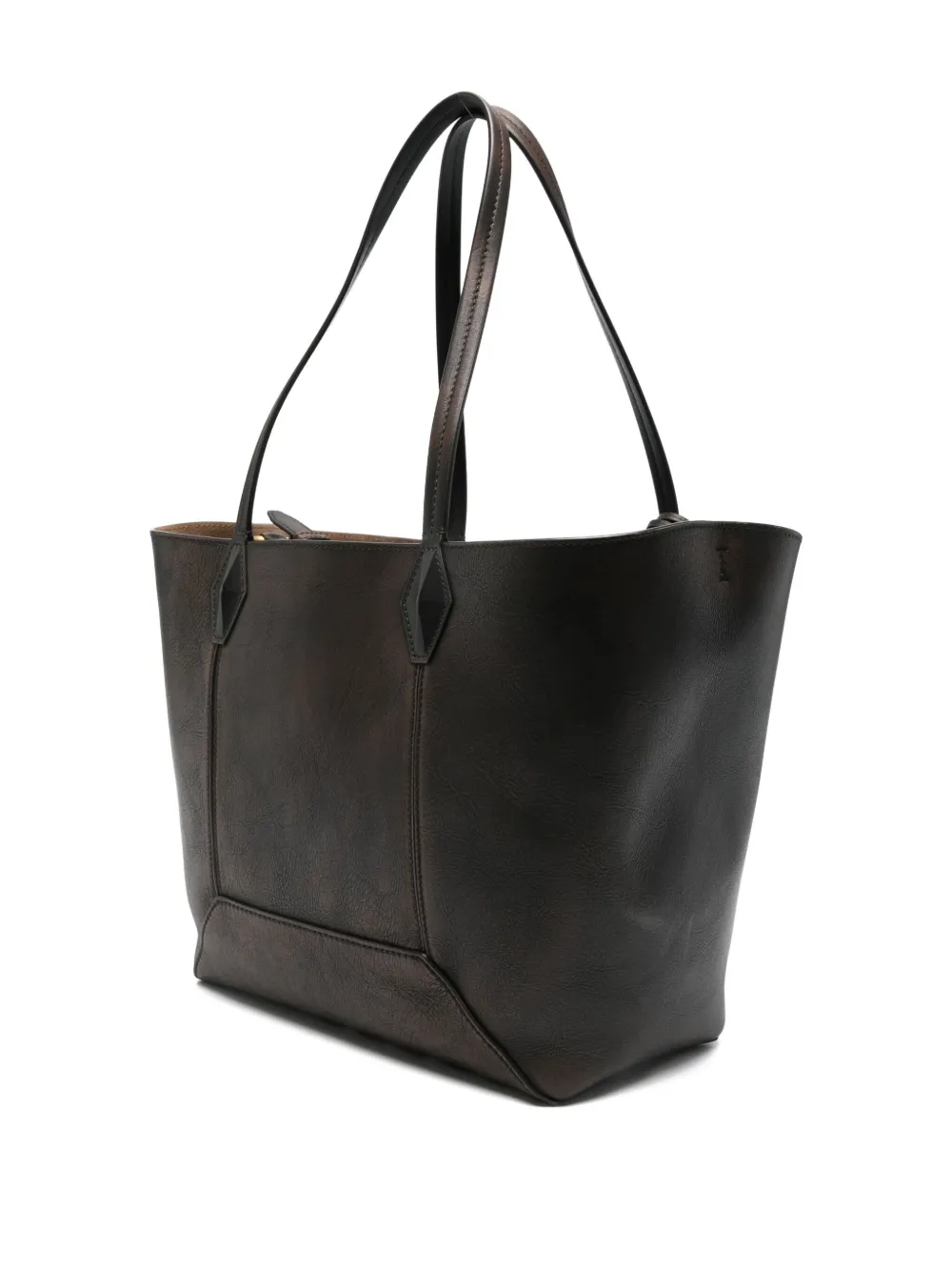 Jimmy Choo Medium Diamond Tote Bag In Brown