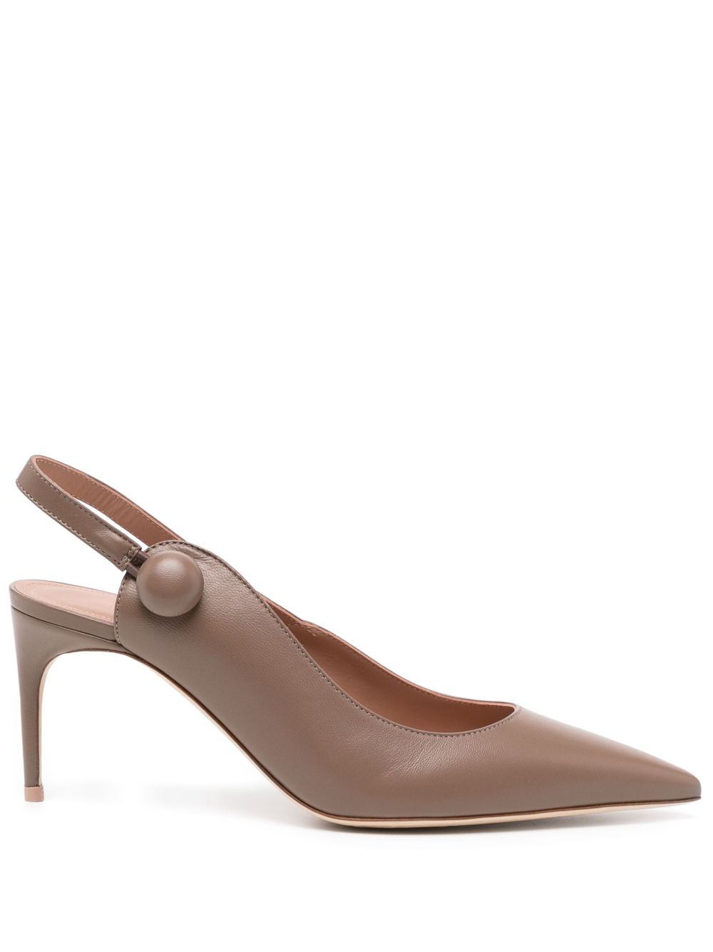 Malone Souliers Leren slingback pumps Bruin