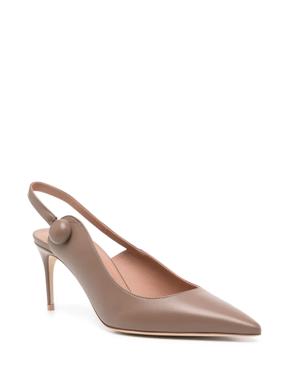 Malone Souliers Leren slingback pumps - Bruin