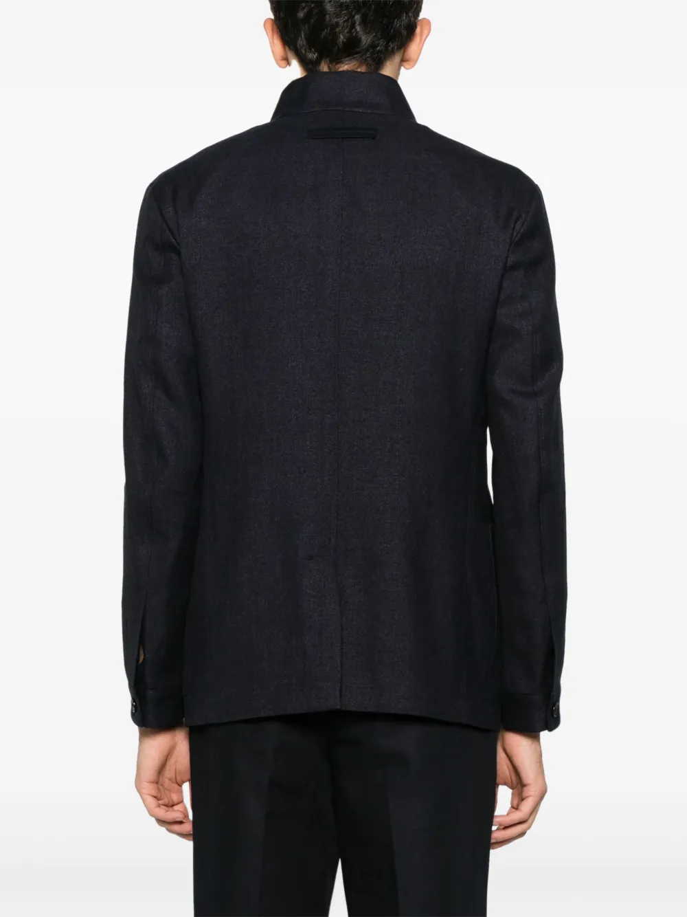 Zegna Twill jack Blauw
