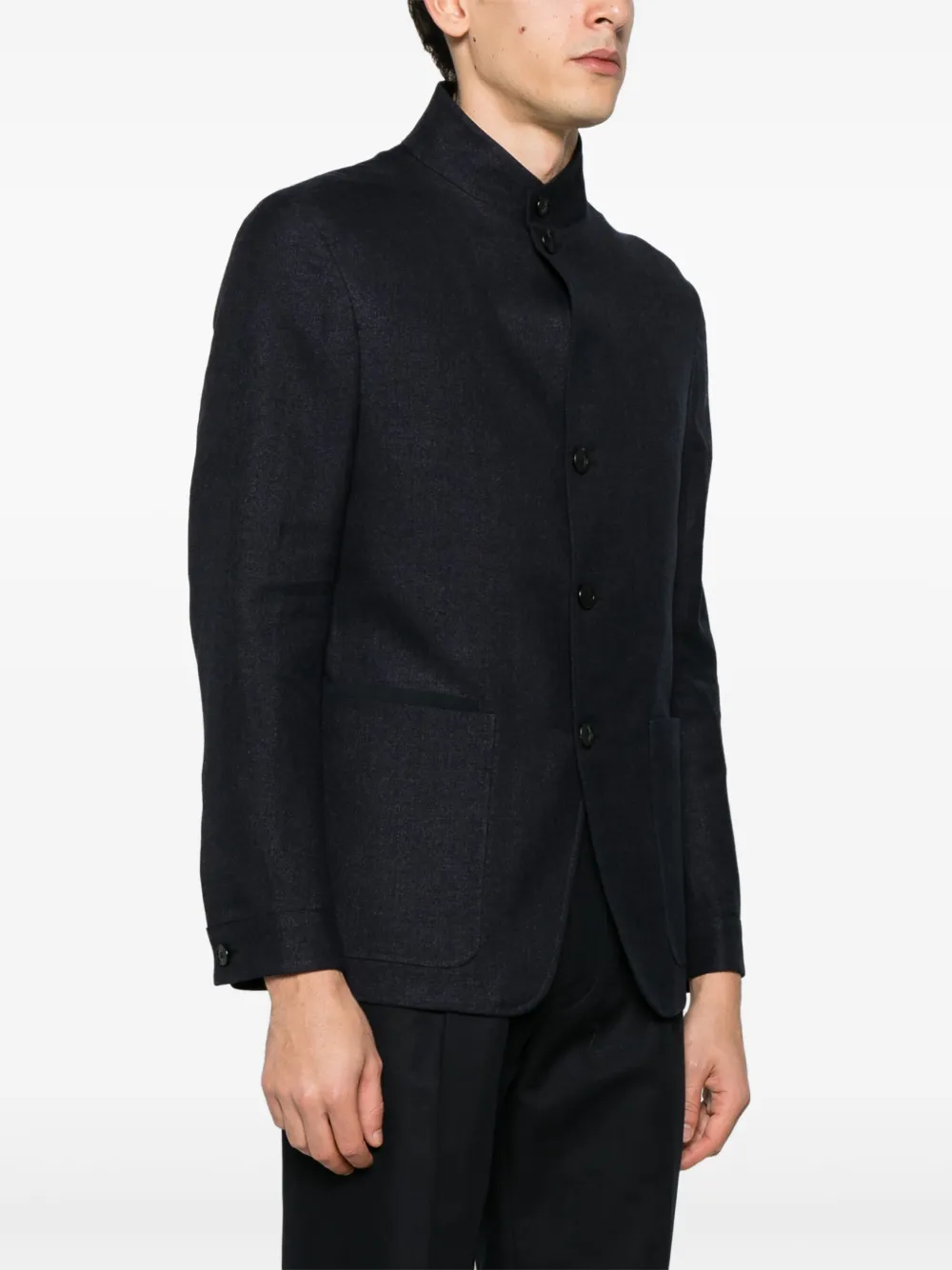 Zegna Twill jack Blauw