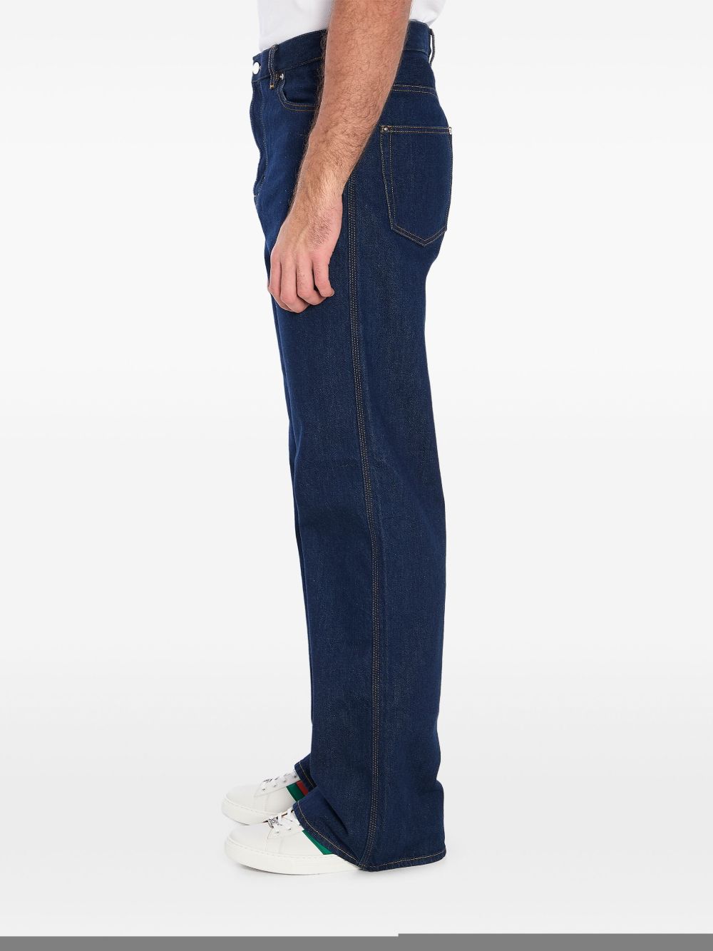 Gucci high-wait wide-leg jeans - Blauw