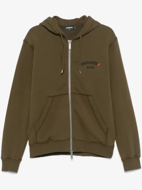 DSQUARED2 ロゴアップリケ パーカー