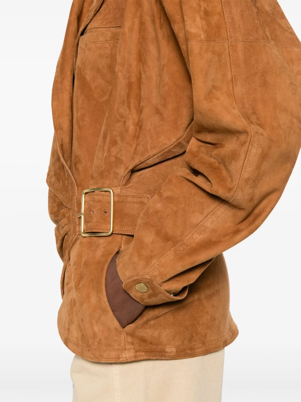 Shop Darkpark Cindy Jacket In Brown