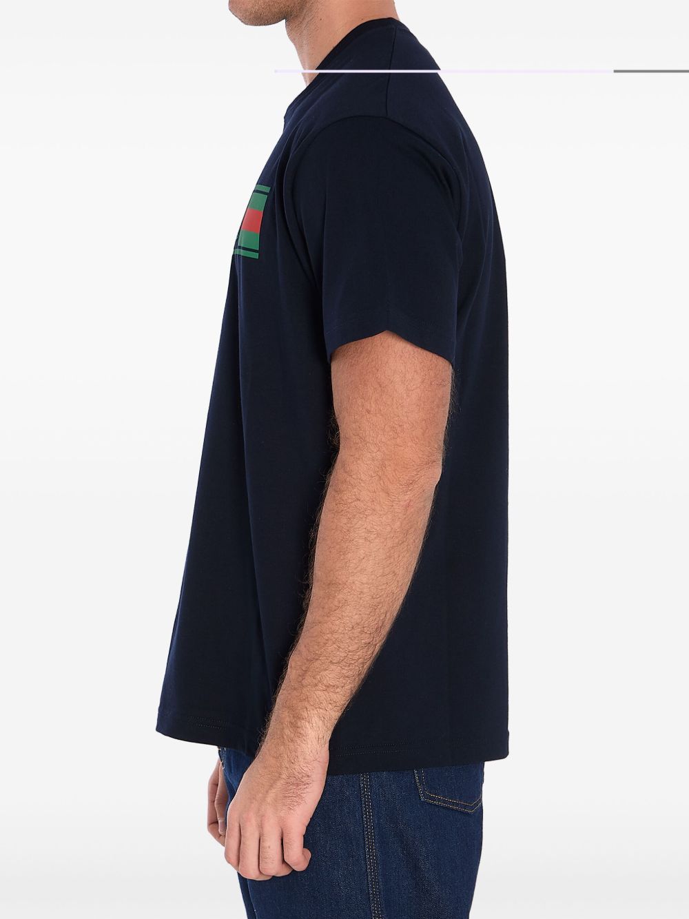 Gucci T-shirt met logoprint - Blauw