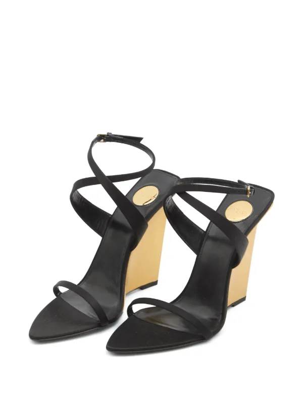 Saint Laurent Salomé サンダル | ブラック | FARFETCH JP