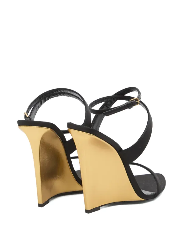 Saint Laurent Salomé サンダル | ブラック | FARFETCH JP