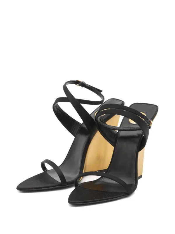 Saint Laurent Salomé サンダル | ブラック | FARFETCH JP
