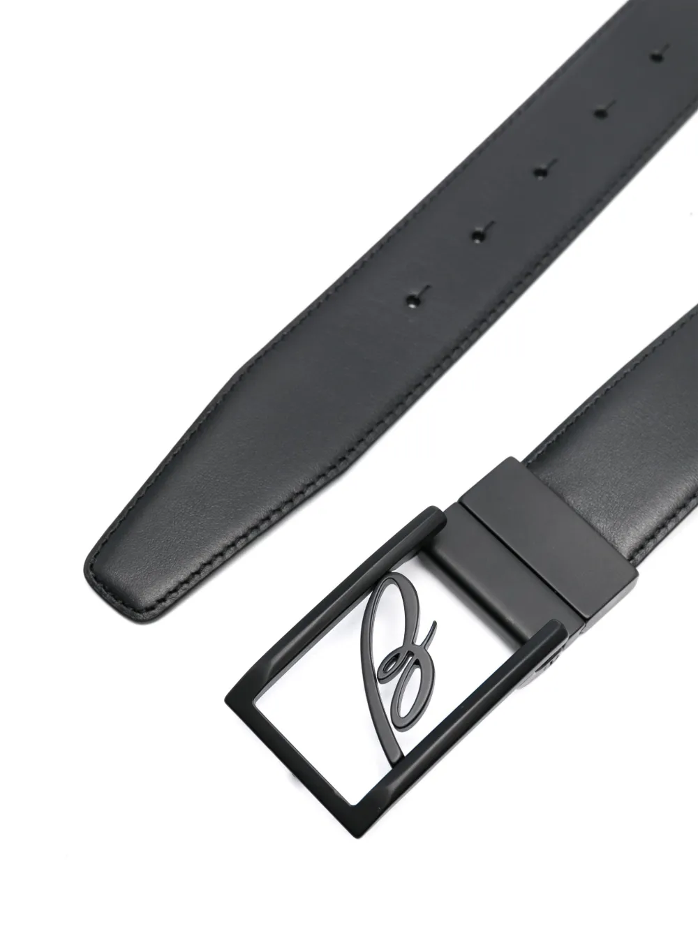 Brioni Leren riem - Zwart