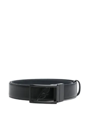 Brioni logo-buckle Reversible Leather Belt | Black | FARFETCH JO