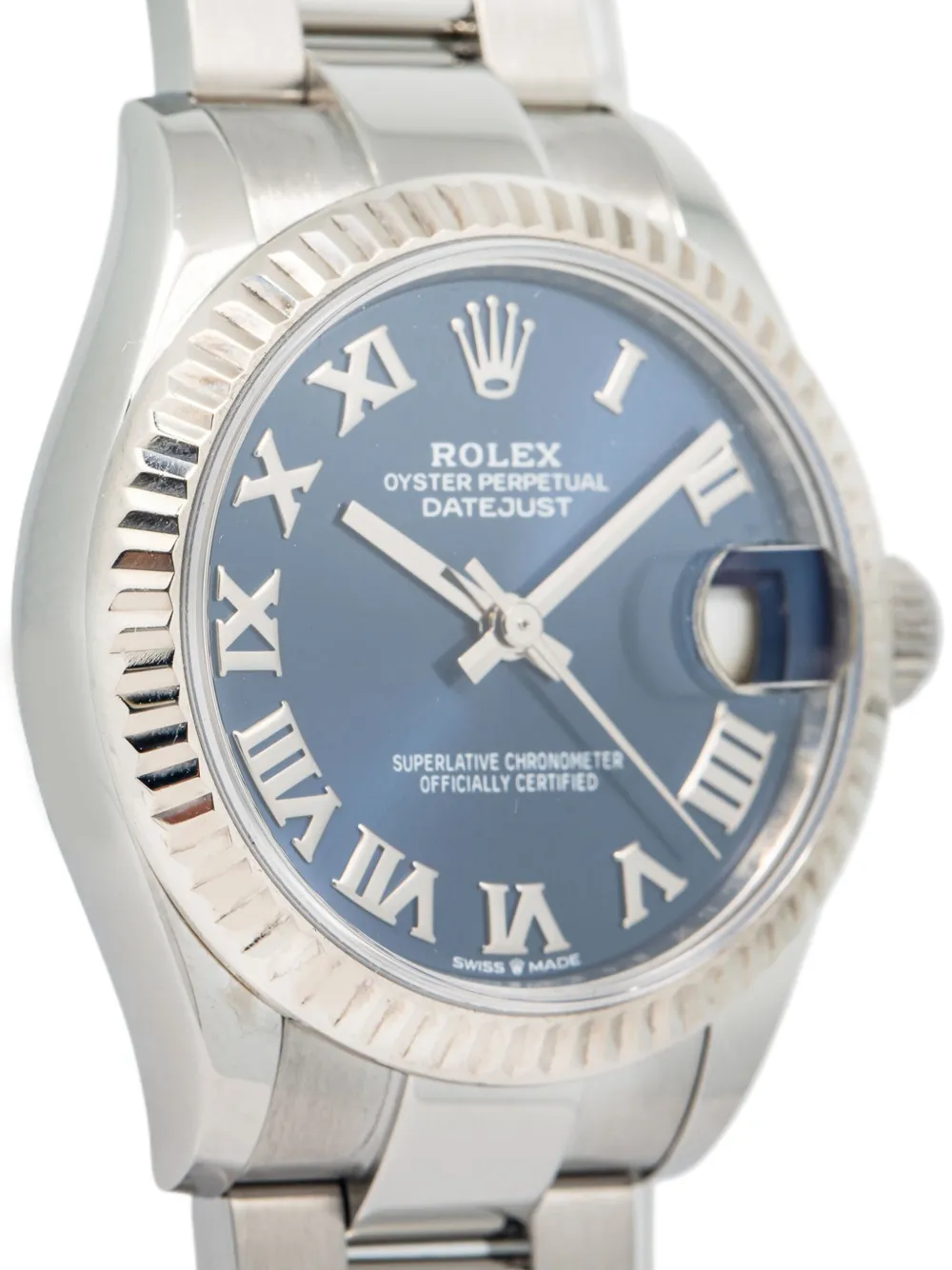 Pre-owned Rolex Datejust 31mm In Blue