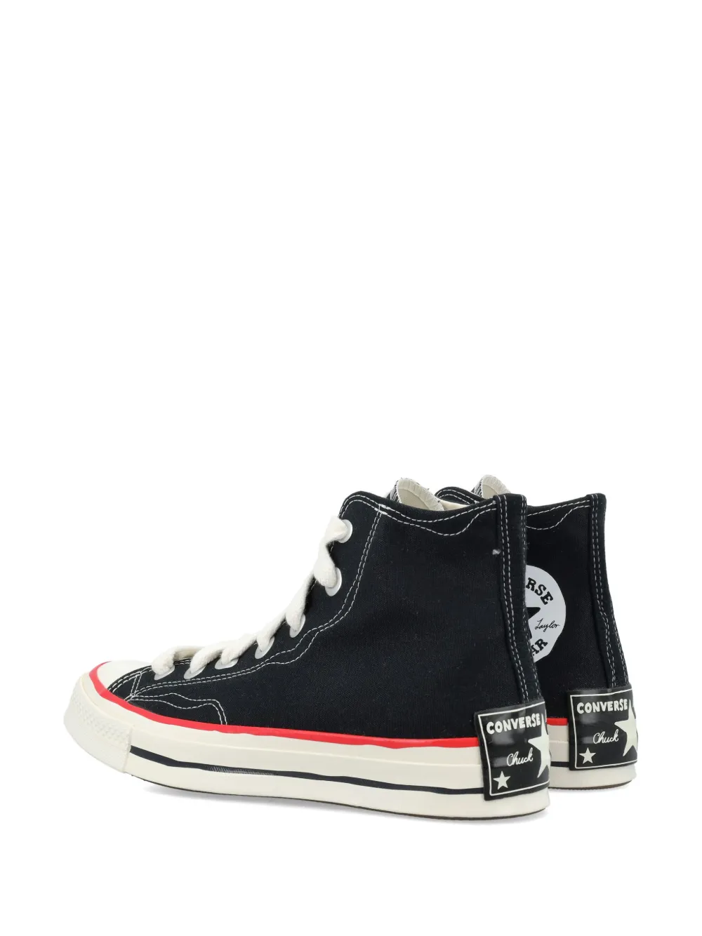 Converse Chuck 70 Hi Sketch Sneakers Black In Black/white/red
