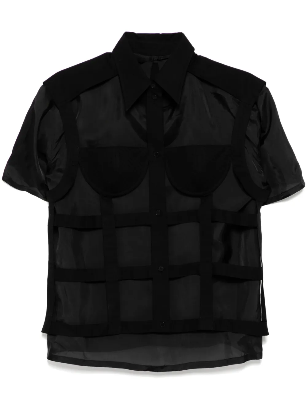 bra net layered shirt