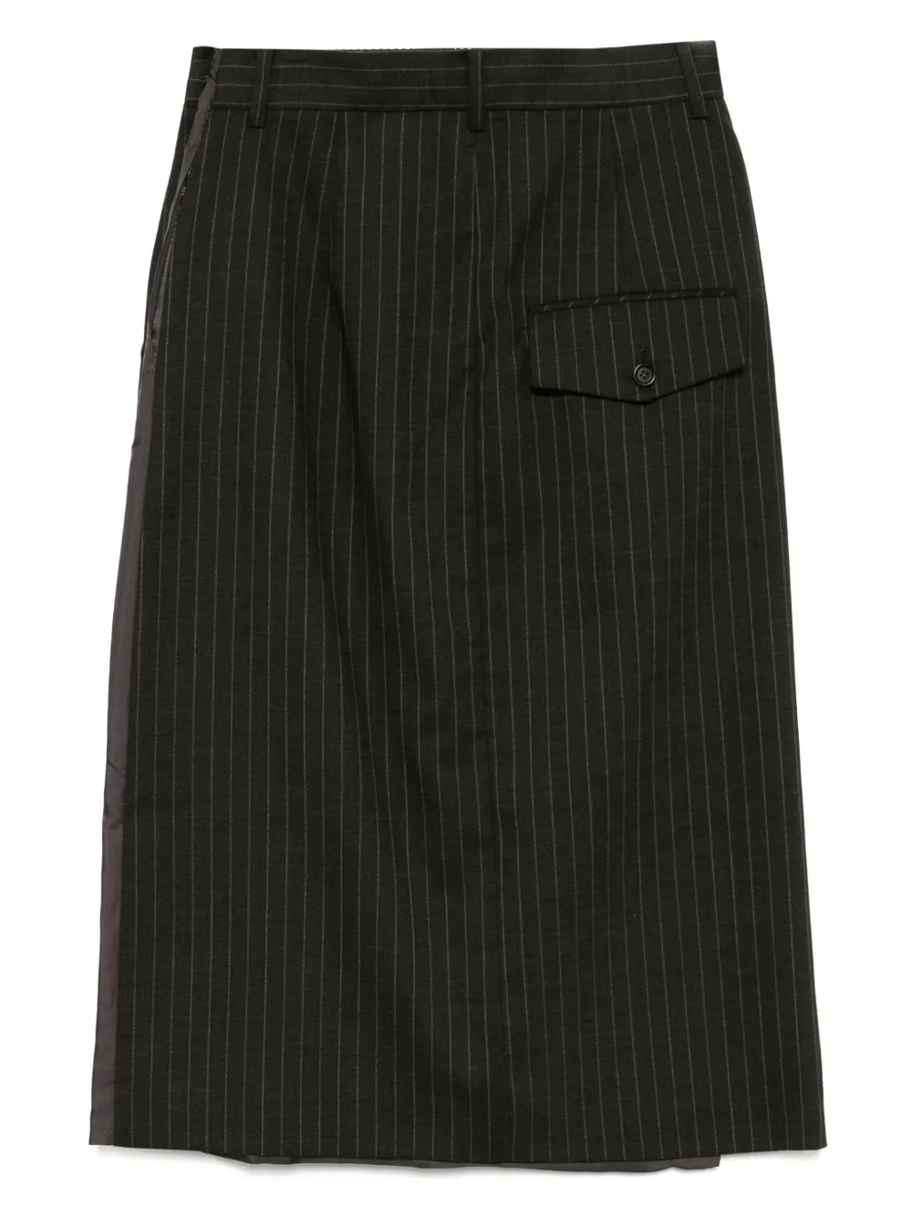 Image 2 of pushBUTTON stripe H line skirt