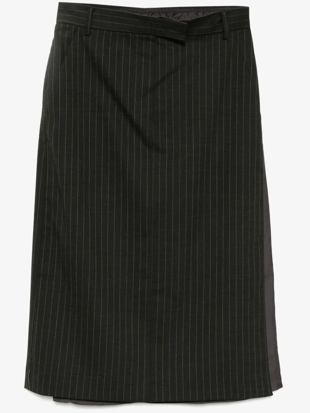 pushBUTTON stripe H line skirt | Green | Image 1